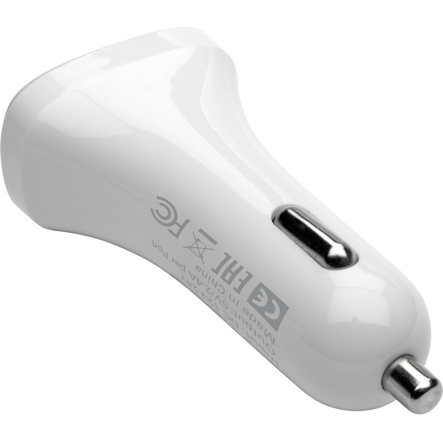 Tripp Lite by Eaton Dual-Port USB Car Charger for Tablets and Cell Phones, 5V 4.8A (24W) U280-C02-S2