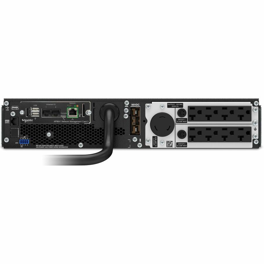 APC by Schneider Electric Smart-UPS SRT 3000VA RM 120V Network Card SRT3000RMXLA-NC
