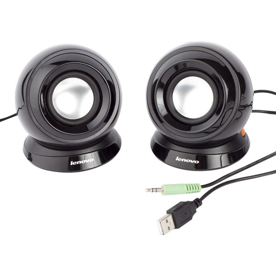 Lenovo M0520 2.0 Speaker System - 2 W RMS - Black 888010120