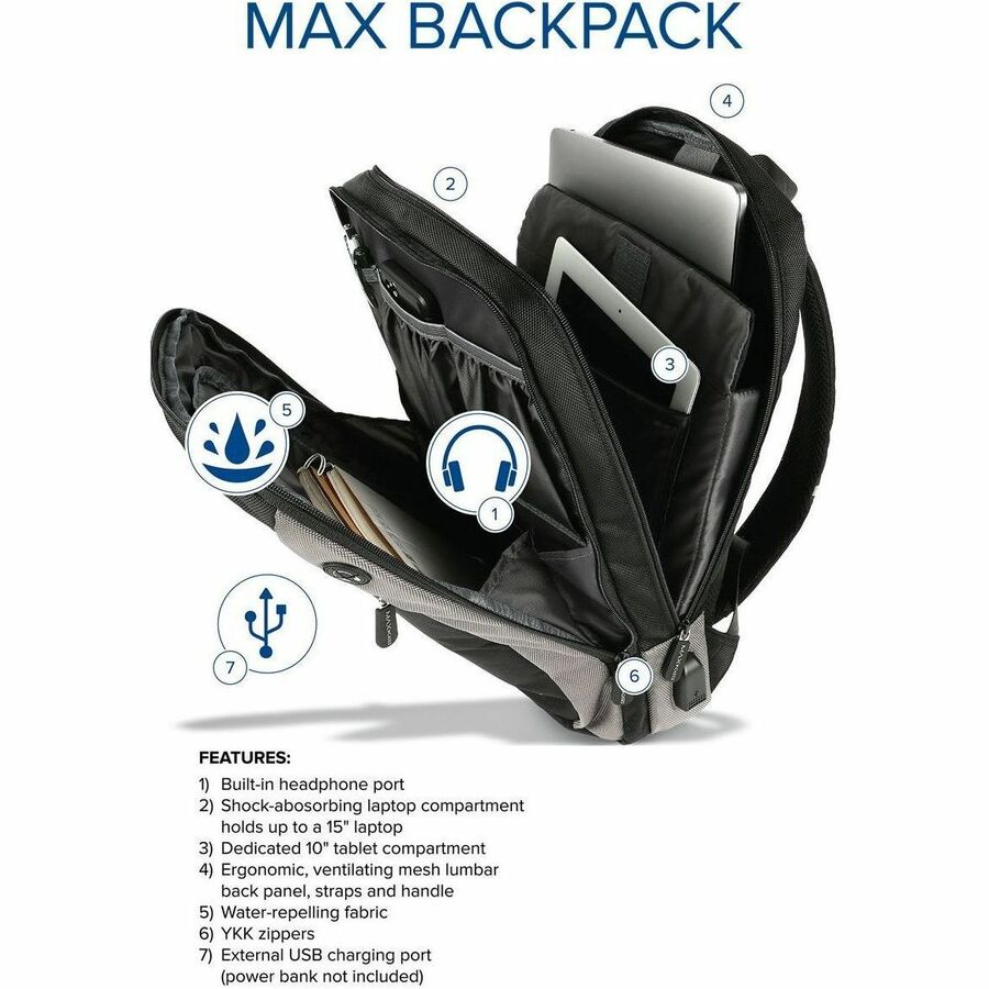 MAX Backpack MC-BP-GEN-GRY