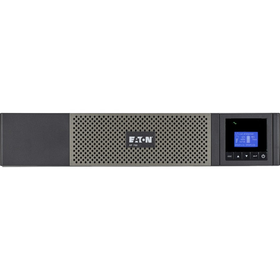 Eaton 5P 750VA 600W 120V Line-Interactive UPS, 5-15P, 10x 5-15R Outlets, 16-Inch Depth, True Sine Wave, Cybersecure Network Card Option, 2U - Battery Backup 5P750RC