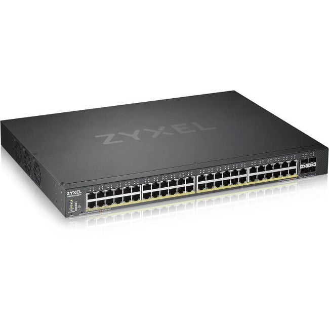 ZYXEL 48-port GbE Smart Managed PoE Switch with 4 SFP+ Uplink XGS1930-52HP
