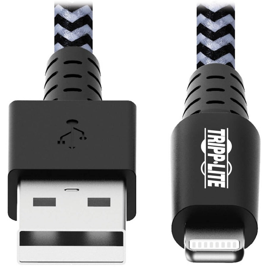 Eaton Tripp Lite Series Heavy-Duty USB-A to Lightning Sync/Charge Cable, MFi Certified - M/M, USB 2.0, 10 ft. (3.05 m) M100-010-HD