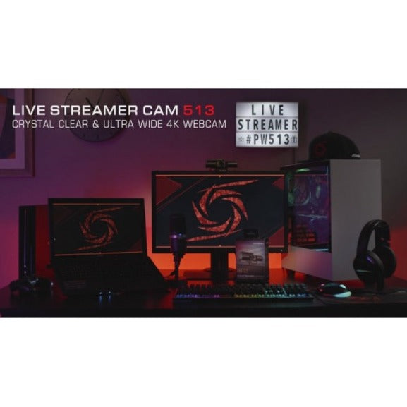 AVerMedia Live Streamer PW513 Webcam - 8 Megapixel - 60 fps - USB 3.0 - TAA and NDAA Compliant PW513