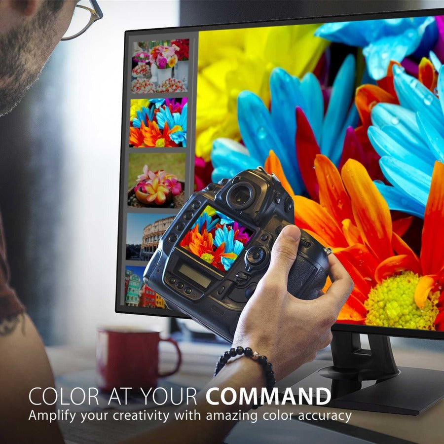 ViewSonic VP3268a-4K 32 Inch 4K UHD IPS Monitor with Advanced Ergonomics, 100% sRGB Rec 709, 14-bit 3D LUT, Eye Care, HDR10 Support, 90W USB C, RJ45, HDR10 VP3268A-4K