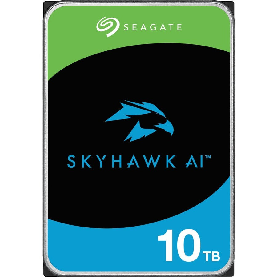 Seagate SkyHawk AI ST10000VE001 10 TB Hard Drive - 3.5" Internal - SATA (SATA/600) - Conventional Magnetic Recording (CMR) Method ST10000VE001