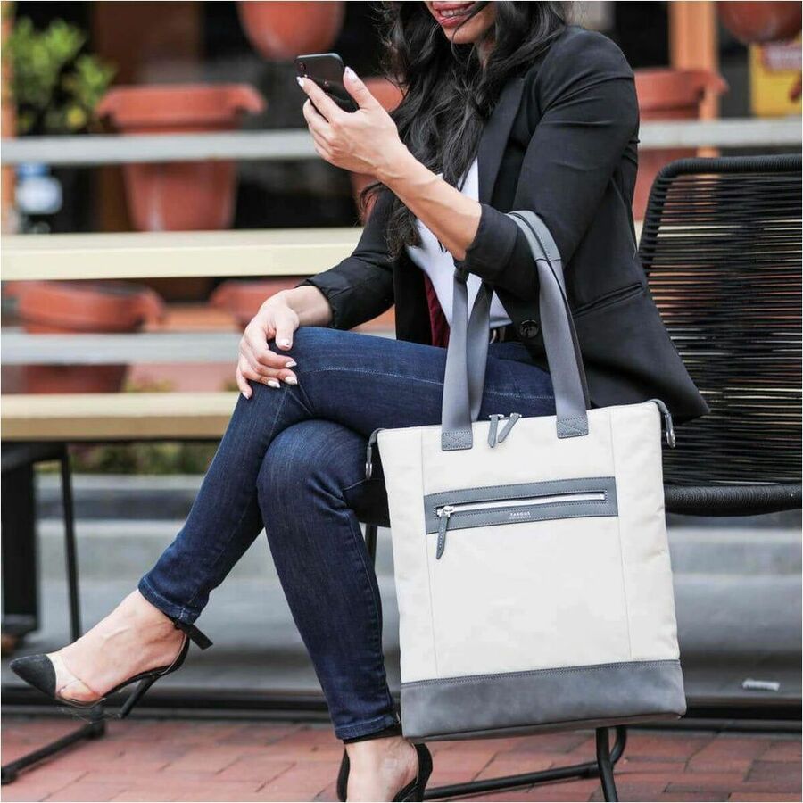 Targus Newport TBO00206GL Carrying Case (Tote) for 15" Notebook, Tablet, Accessories - Tan TBO00206GL