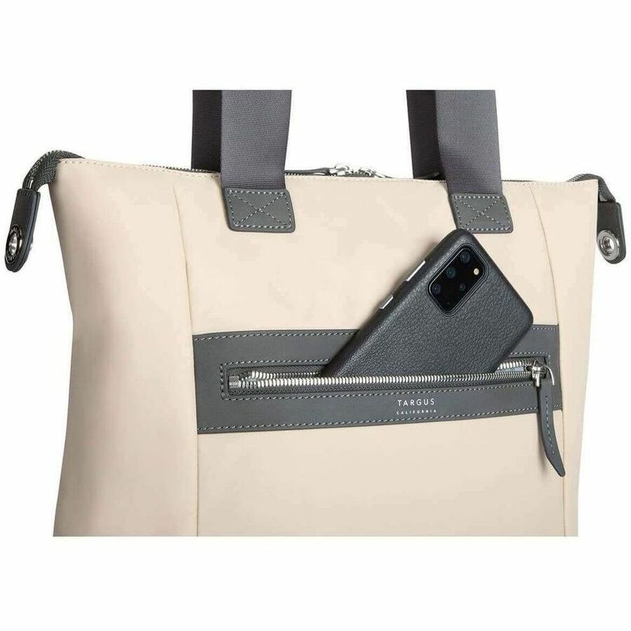 Targus Newport TBO00206GL Carrying Case (Tote) for 15" Notebook, Tablet, Accessories - Tan TBO00206GL