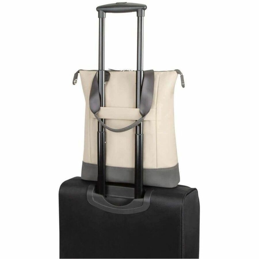 Targus Newport TBO00206GL Carrying Case (Tote) for 15" Notebook, Tablet, Accessories - Tan TBO00206GL