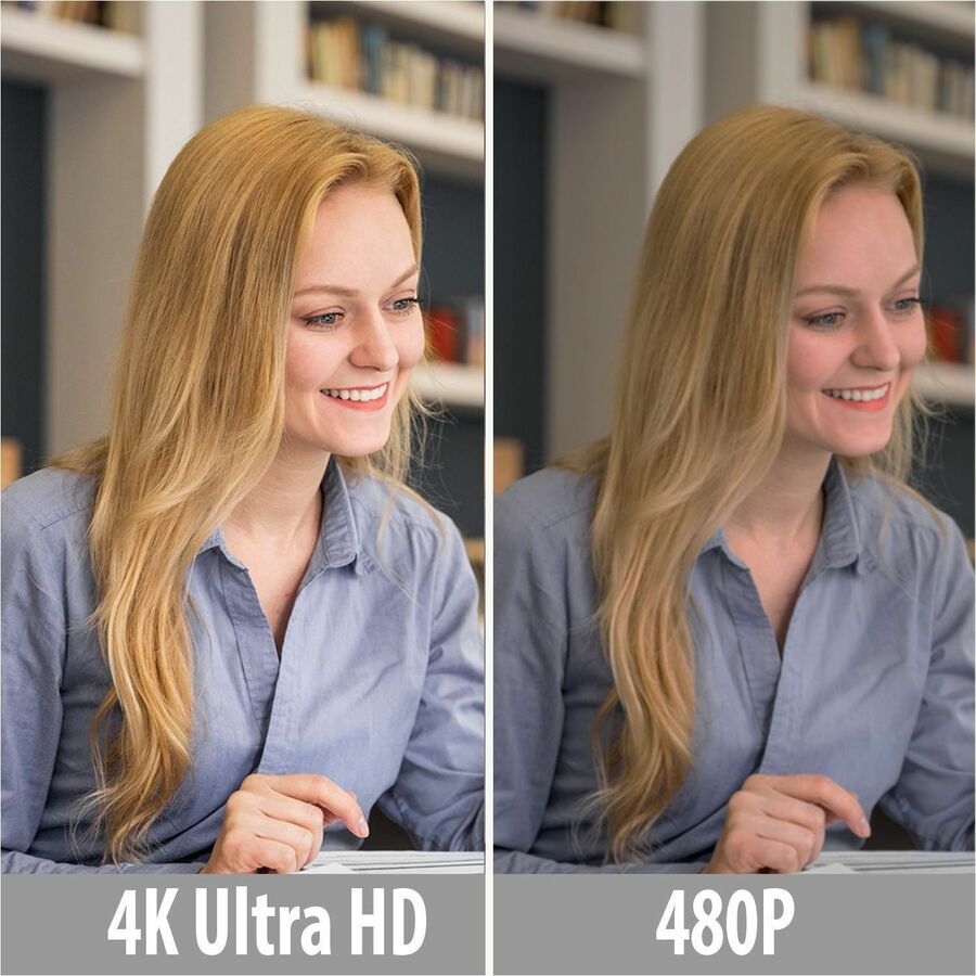 Adesso CyberTrack H6 4K Ultra HD Webcam - 8 Megapixel - 30 fps - USB 2.0 - Fixed Focus - Tripod mount - Privacy shutter CYBERTRACK H6
