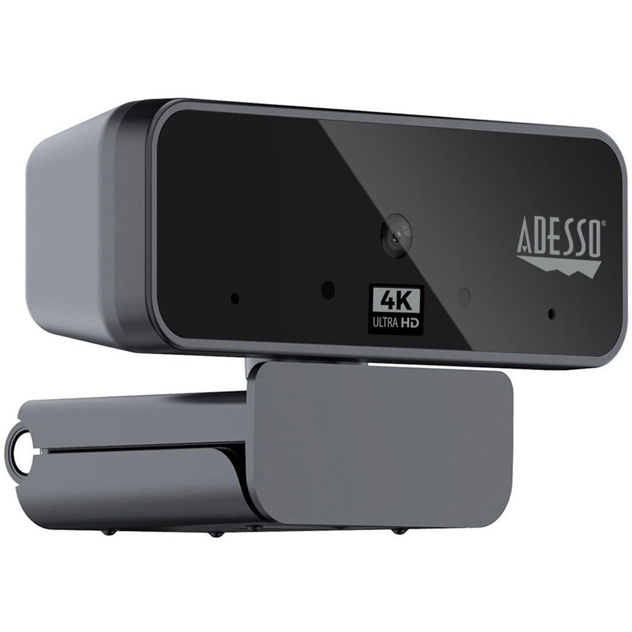 Adesso CyberTrack H6 4K Ultra HD Webcam - 8 Megapixel - 30 fps - USB 2.0 - Fixed Focus - Tripod mount - Privacy shutter CYBERTRACK H6