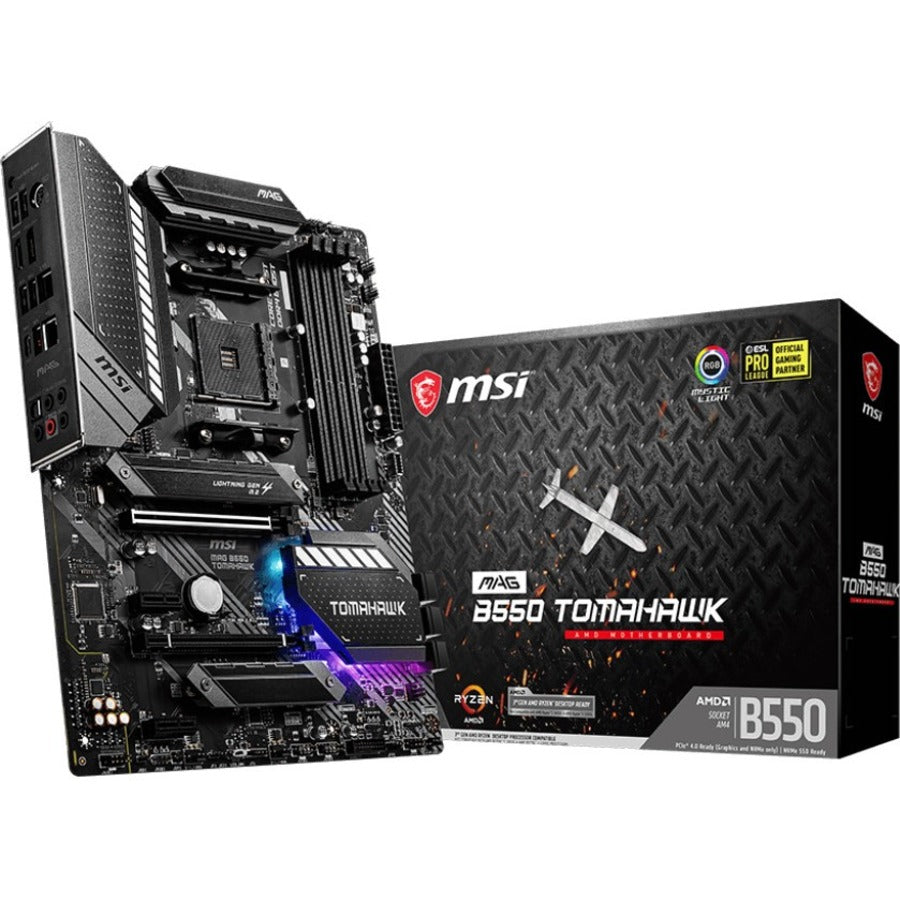 MSI MAG B550 TOMAHAWK Desktop Motherboard - AMD B550 Chipset - Socket AM4 - ATX B550TMHWK