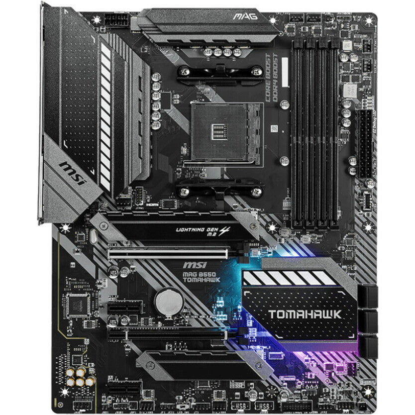 MSI MAG B550 TOMAHAWK Desktop Motherboard - AMD B550 Chipset - Socket AM4 - ATX B550TMHWK