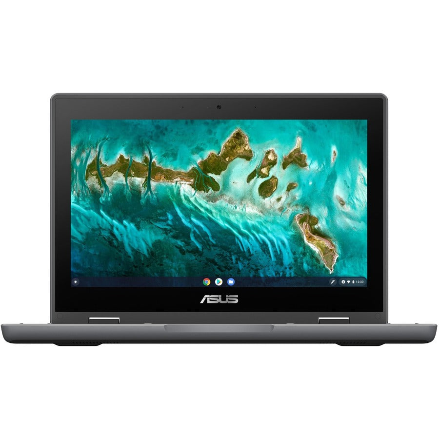 Asus Chromebook Flip CR1 CR1100FKA-YZ142T 11.6" Touchscreen Convertible Chromebook - HD - Intel Celeron N5100 - 4 GB - 32 GB Flash Memory - Dark Gray CR1100FKA-YZ142T