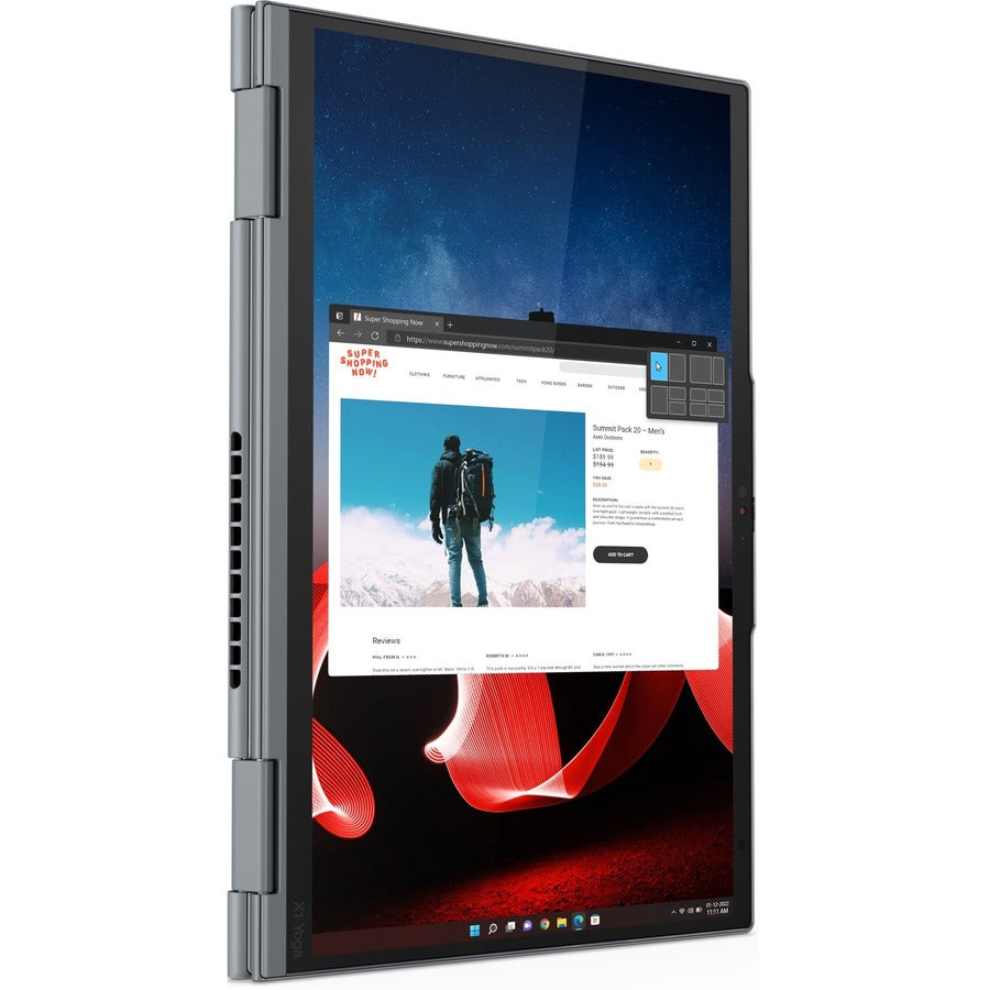 Lenovo ThinkPad X1 Yoga Gen 8 21HQ000BUS 14" Touchscreen Convertible 2 in 1 Notebook - WUXGA - Intel Core i7 13th Gen i7-1365U - vPro Technology - Intel Evo Platform - 16 GB - 512 GB SSD - English Keyboard - Storm Gray 21HQ000BUS