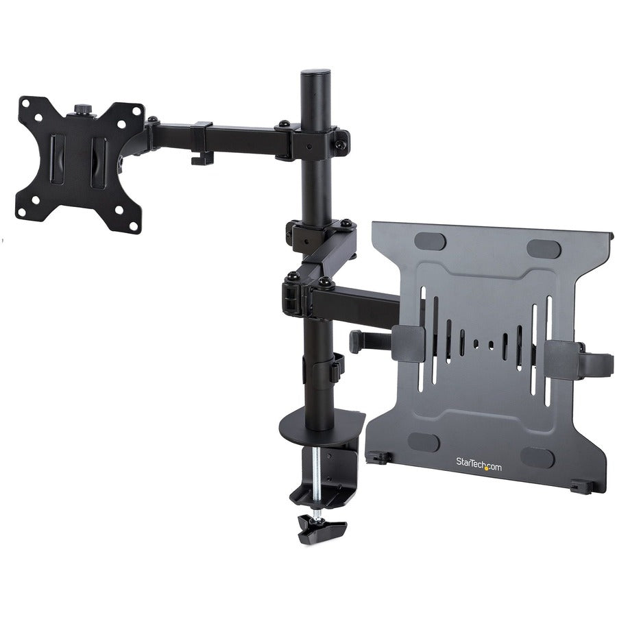 StarTech.com Monitor Arm with VESA Laptop Tray, For a Laptop & Single Display up to 32" (17.6lb/8kg), Adjustable Desk Laptop Arm Mount A2-LAPTOP-DESK-MOUNT