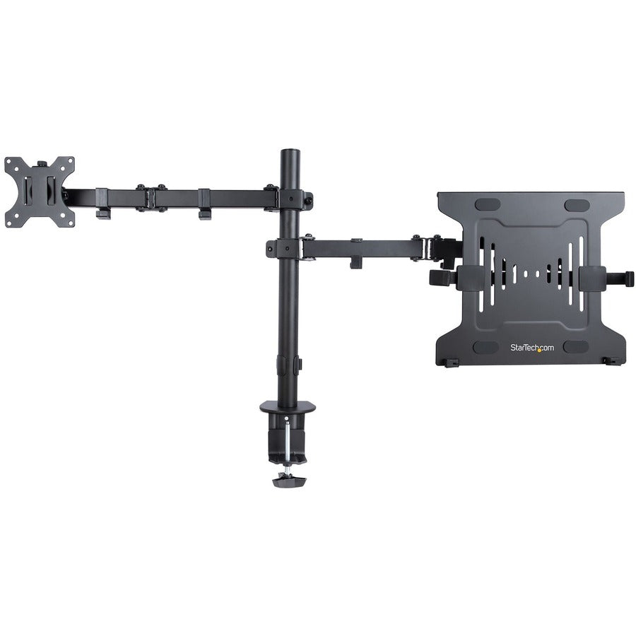 StarTech.com Monitor Arm with VESA Laptop Tray, For a Laptop & Single Display up to 32" (17.6lb/8kg), Adjustable Desk Laptop Arm Mount A2-LAPTOP-DESK-MOUNT