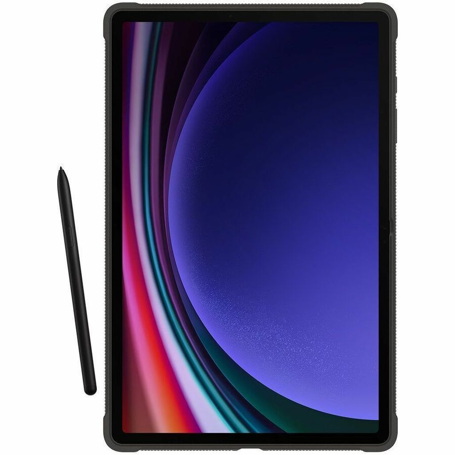 Samsung Rugged Carrying Case Samsung Galaxy Tab S9+ Tablet, Stylus - Black EF-RX810CBEGUJ