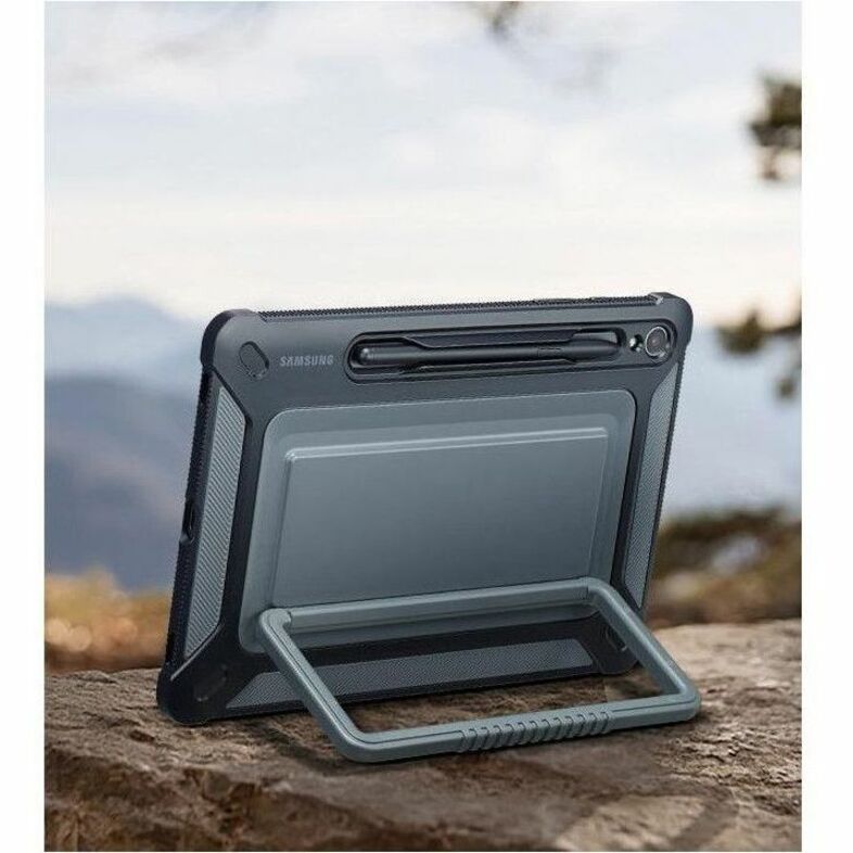 Samsung Rugged Carrying Case for 11" Samsung Galaxy Tab S9 Tablet, Stylus - Black EF-RX710CBEGUJ
