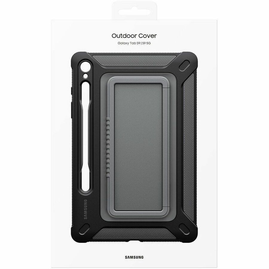 Samsung Rugged Carrying Case for 11" Samsung Galaxy Tab S9 Tablet, Stylus - Black EF-RX710CBEGUJ