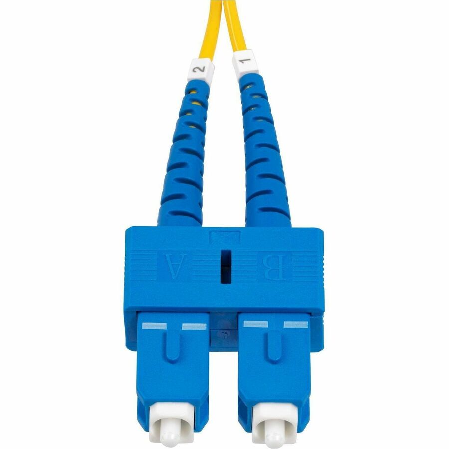 StarTech.com 10m (32.8ft) SC to SC (UPC) OS2 Single Mode Duplex Fiber Optic Cable, 9/125, 40G/100G, Low Insertion Loss, LSZH Jumper Cord SMDOS2SCSC10M