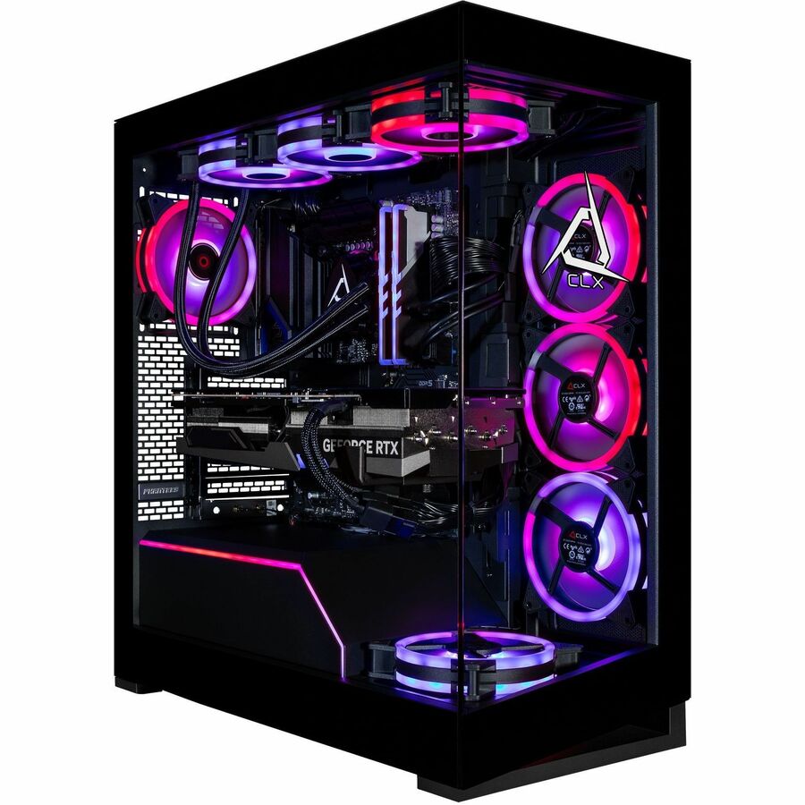 CLX Horus Gaming Desktop Computer - Intel Core i9 14th Gen i9-14900KF - 32 GB - 2 TB SSD - Mid-tower - Black TGMHORRTU4302BM