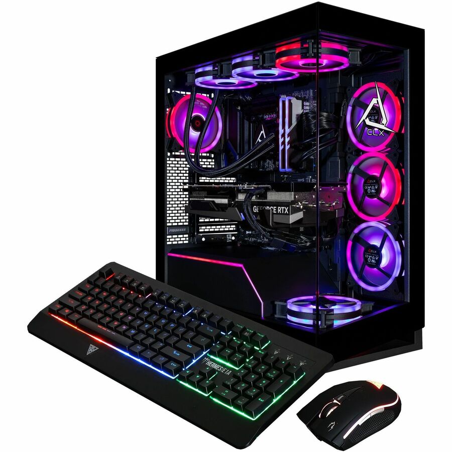 CLX Horus Gaming Desktop Computer - Intel Core i9 14th Gen i9-14900KF - 32 GB - 2 TB SSD - Mid-tower - Black TGMHORRTU4302BM