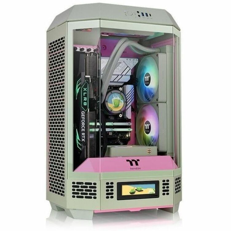 Thermaltake The Tower 300 Matcha Plum Micro Tower Chassis CA-1Y4-00SJWN-00