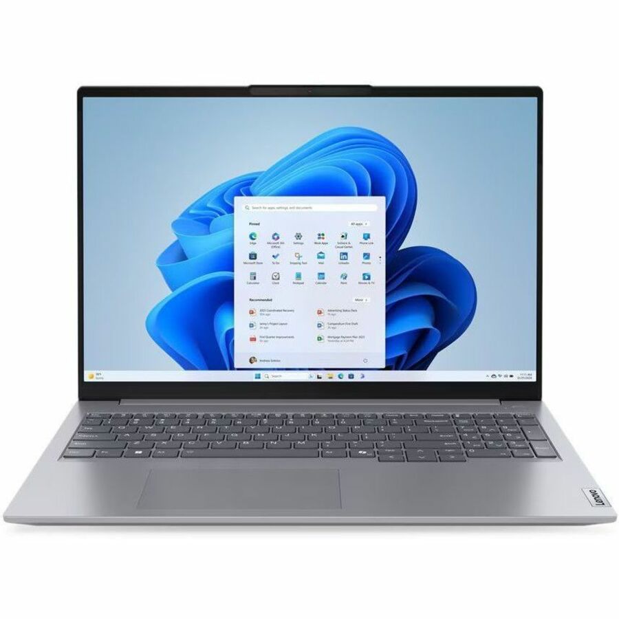 Lenovo ThinkBook 16 G7 ARP 21MW0001US 16" Notebook - WUXGA - AMD Ryzen 5 7535HS - 8 GB - 256 GB SSD - English (US) Keyboard - Arctic Gray 21MW0001US