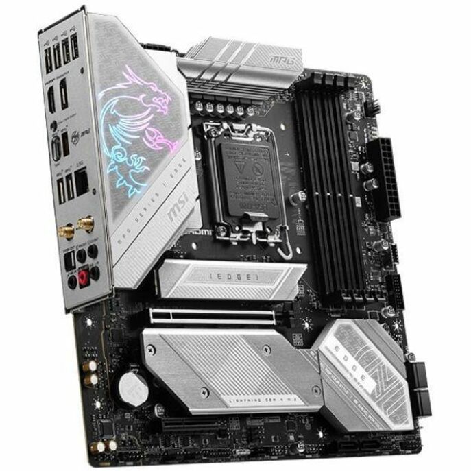MSI MPG MPG B760M EDGE TI WIFI Gaming Desktop Motherboard - Intel B760 Chipset - Socket LGA-1700 - Micro ATX B760MEDGETIWIFI