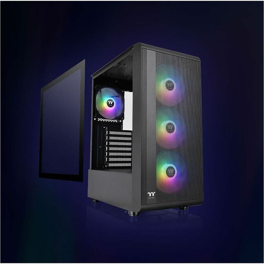 Thermaltake S200 Plus TG ARGB Mid Tower Chassis CA-1X2-00M1WN-01
