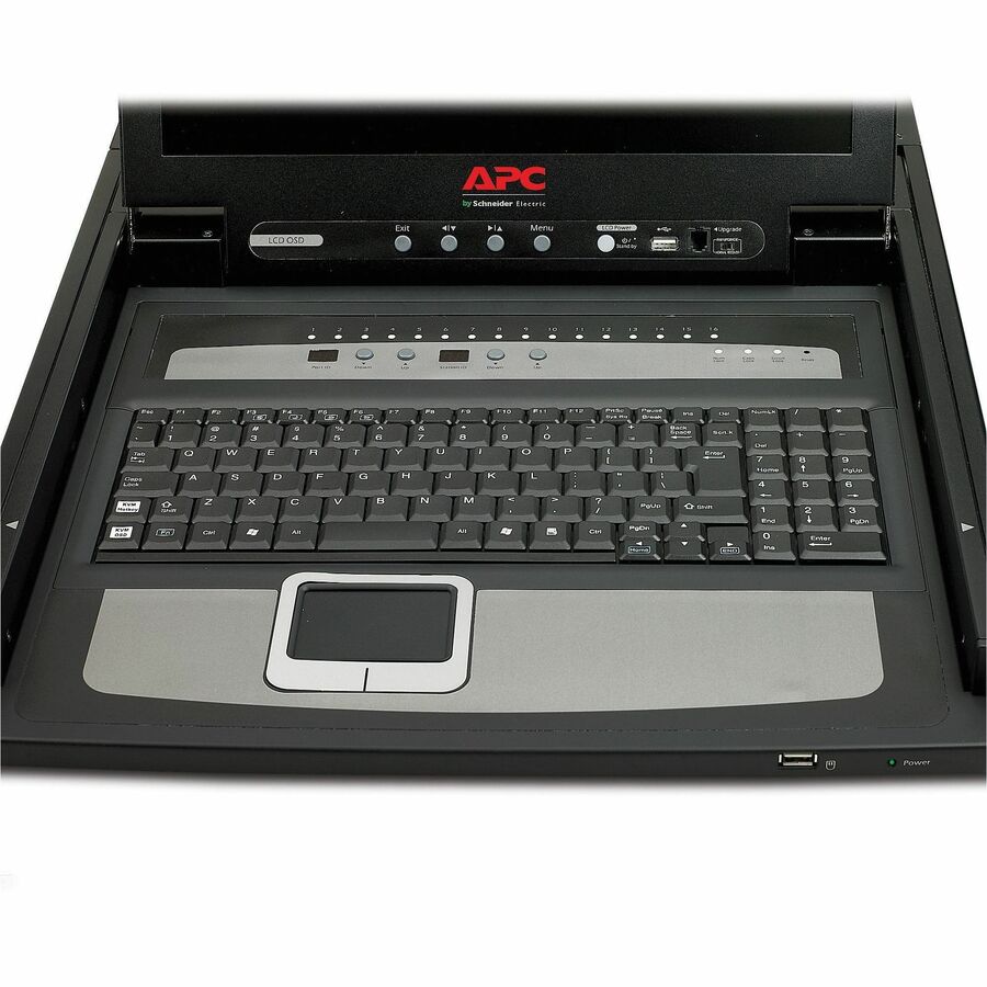 APC by Schneider Electric 17" Rack LCD Console with Integrated 16 Port Analog KVM Switch AP5816