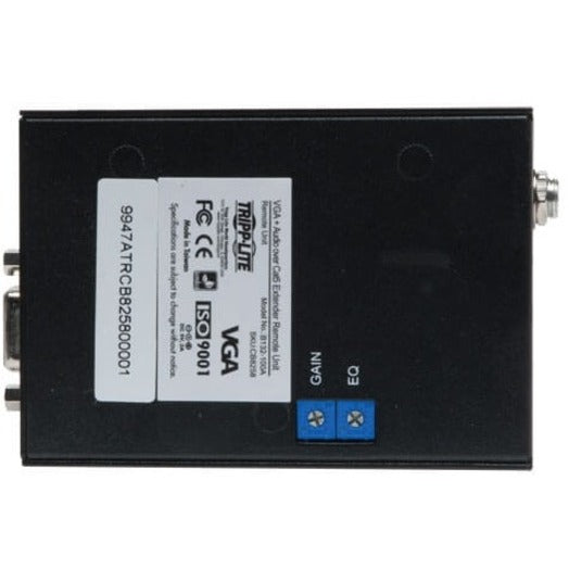 Tripp Lite by Eaton VGA over Cat5/6 Extender, Box-Style Receiver for Video/Audio, Up to 1000 ft. (305 m), TAA B132-100A