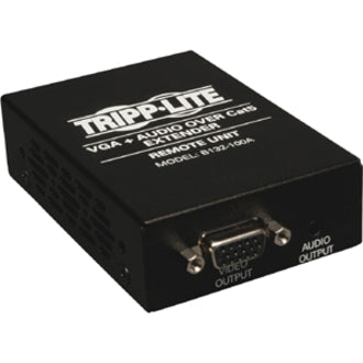 Tripp Lite by Eaton VGA over Cat5/6 Extender, Box-Style Receiver for Video/Audio, Up to 1000 ft. (305 m), TAA B132-100A