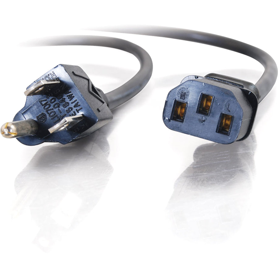C2G 15ft Power Cord - 18 AWG - NEMA 5-15P to IEC320C13 - Computer Power 09482