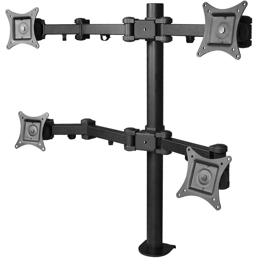 SIIG Articulating Quad Monitor Desk Mount - 13" to 27" CE-MT0S12-S1