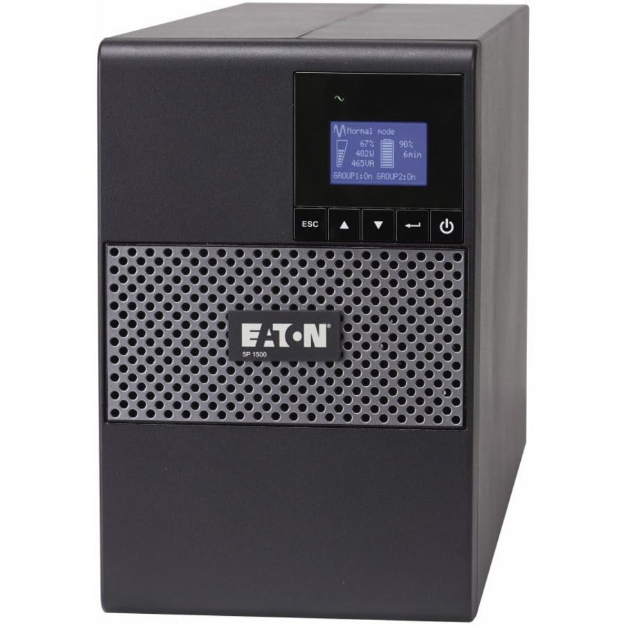 Eaton 5P 1550VA 1100W 230V Line-Interactive UPS, C14 Input, 8 C13 Outlets, True Sine Wave, Cybersecure Network Card Option, Tower - Battery Backup 5P1550G