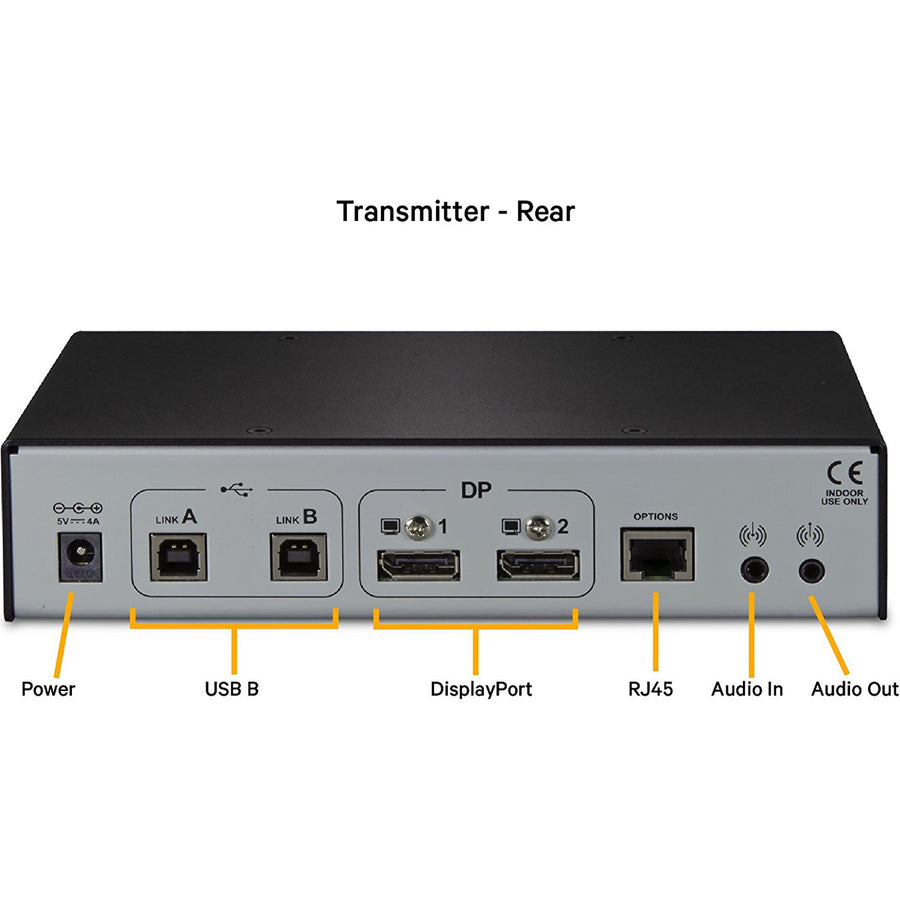 Vertiv Avocent LongView - Dual Monitor, USB, Audio, CATx up to 100m / 330ft LV5020P-001