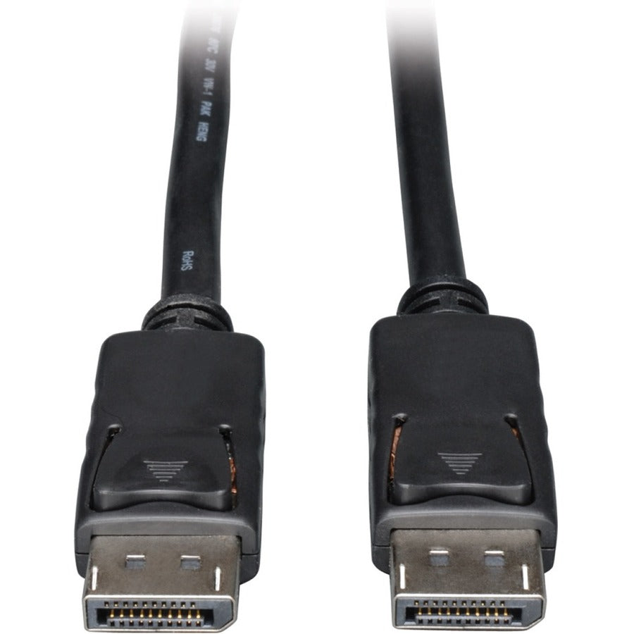 Eaton Tripp Lite Series DisplayPort Cable with Latching Connectors, 4K 60 Hz (M/M), Black, 1 ft. (0.31 m) P580-001
