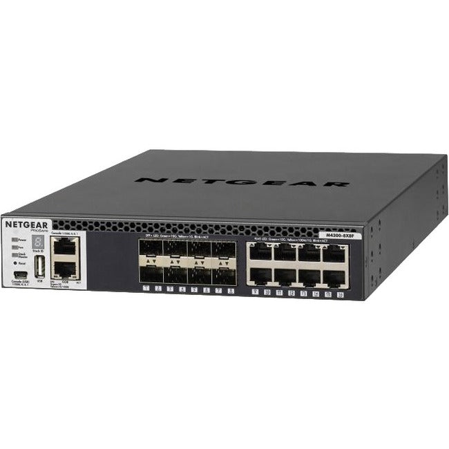 Netgear M4300 Stackable Managed Switch with 16x10G Including 8x10GBASE-T and 8xSFP+ Layer 3 XSM4316S-100NES