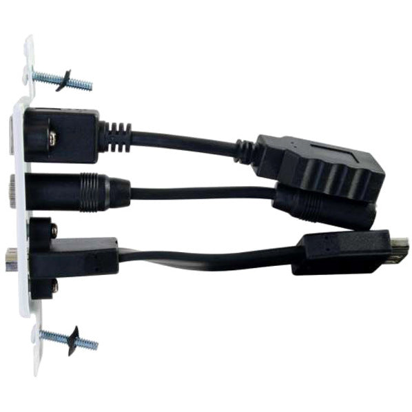 C2G Decorative HDMI Wall Plate with USB and 3.5mm White 39873