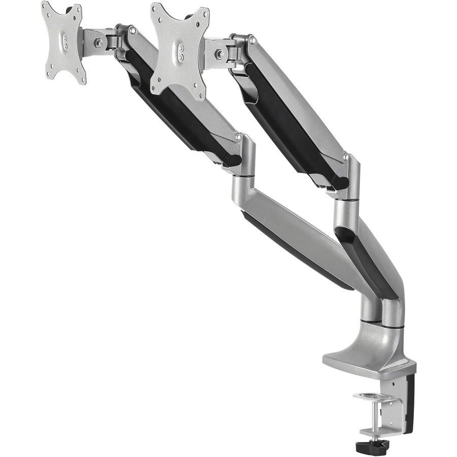 SIIG High Premium Aluminum Gas Spring Desk Mount - Dual Monitor - Fits 13" to 32" monitors - Max load 19.8Ibs(each) CE-MT2E12-S1