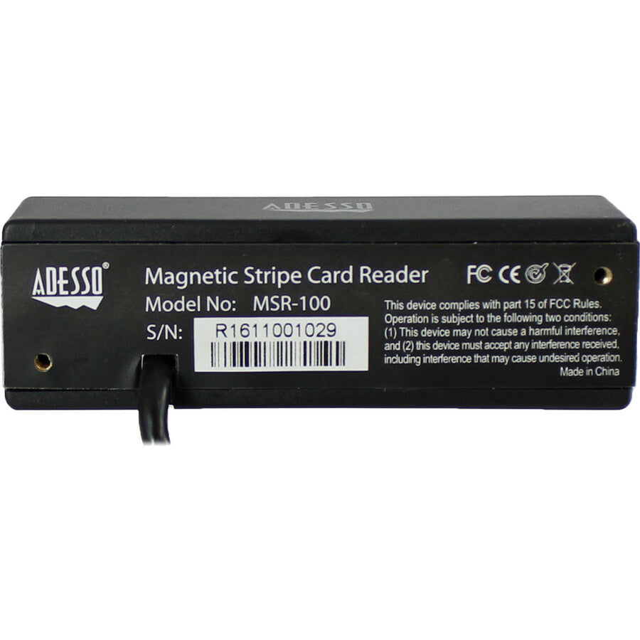Adesso MSR-100 Magnetic Stripe Card Reader MSR-100
