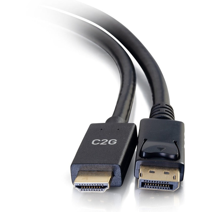 C2G 6ft DisplayPort to HDMI Cable - DP to HDMI Adapter Cable - DisplayPort 1.2a HDMI 1.4b - 4K 30Hz - M/M 54433