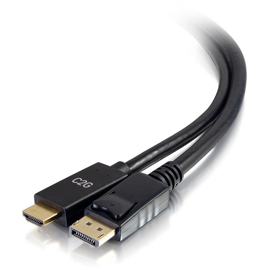 C2G 6ft DisplayPort to HDMI Cable - DP to HDMI Adapter Cable - DisplayPort 1.2a HDMI 1.4b - 4K 30Hz - M/M 54433