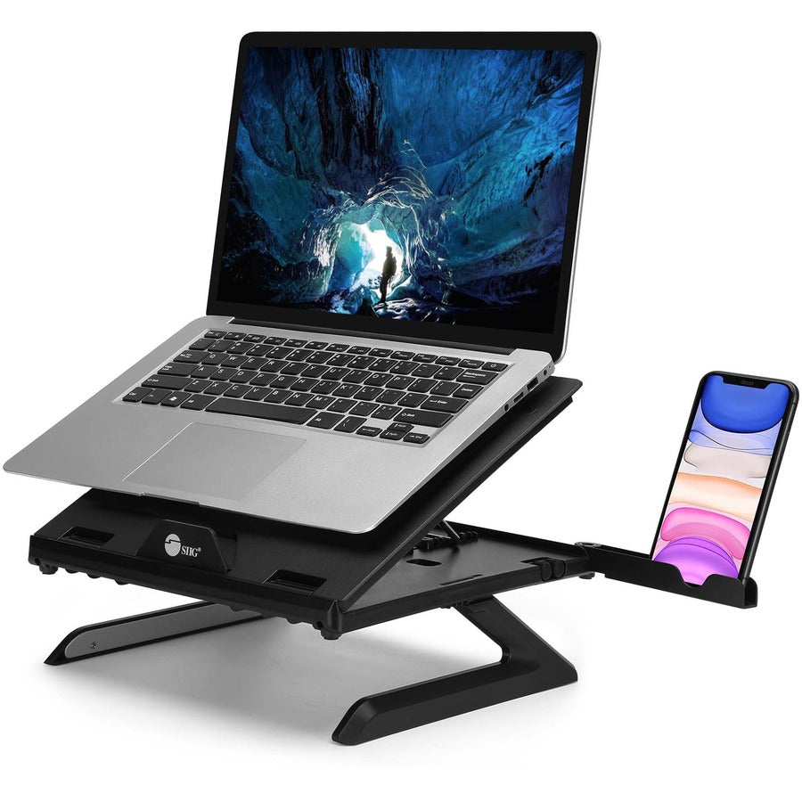 SIIG Adjustable Riser Stand Holder for Laptop up to 17" CE-MT3911-S1