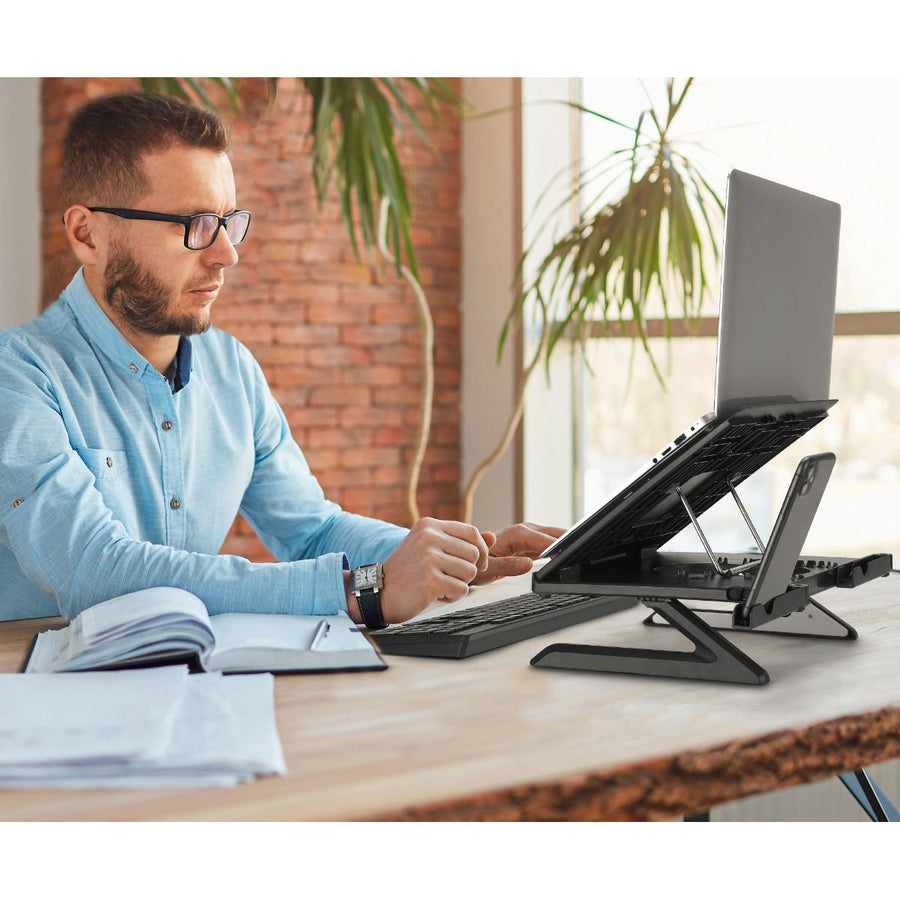 SIIG Adjustable Riser Stand Holder for Laptop up to 17" CE-MT3911-S1