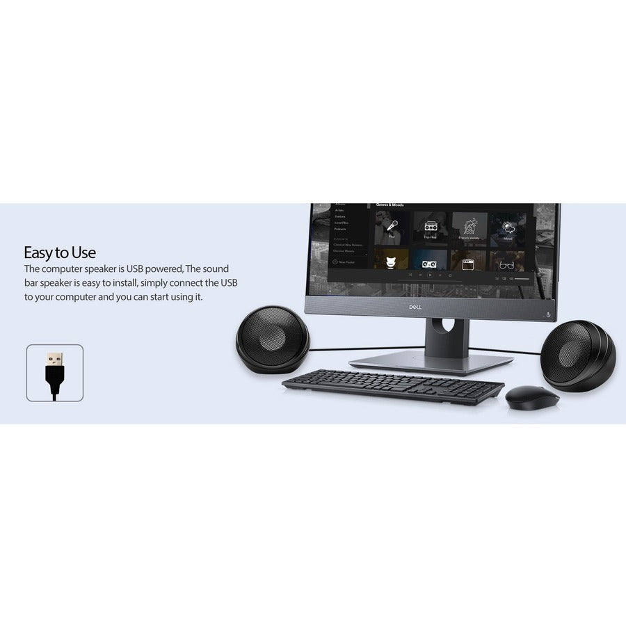 Adesso Xtream S4 USB-Powered Desktop Computer Speaker with Dynamic Sound - 5W x 2 XTREAM S4
