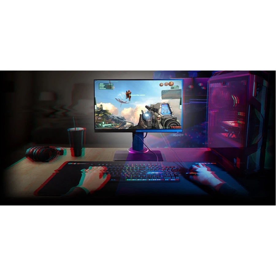 ViewSonic XG2431 24 Inch 1080p 0.5ms 240Hz Gaming Monitor with FreeSync Premium, Advanced Ergonomics, Eye Care, HDR400 XG2431