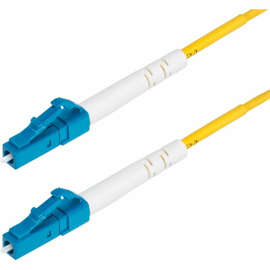 StarTech.com 2m (6.6ft) LC to LC (UPC) OS2 Single Mode Simplex Fiber Optic Cable, 9/125, 40G/100G, Low Insertion Loss, LSZH Jumper Cord SPSMLCLC-OS2-2M